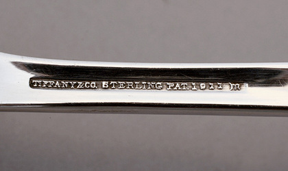 Tiffany Sterling Silver Berry Spoon - Flemish Pattern